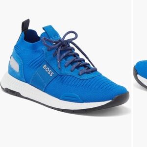 Men’s Boss Ortholite blue titanium sneakers